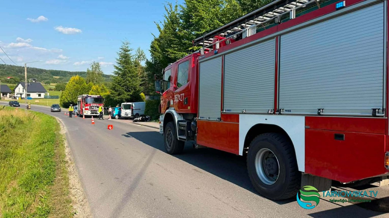 14-latek poszkodowany po zderzeniu motoroweru z samochodem w Zalasowej