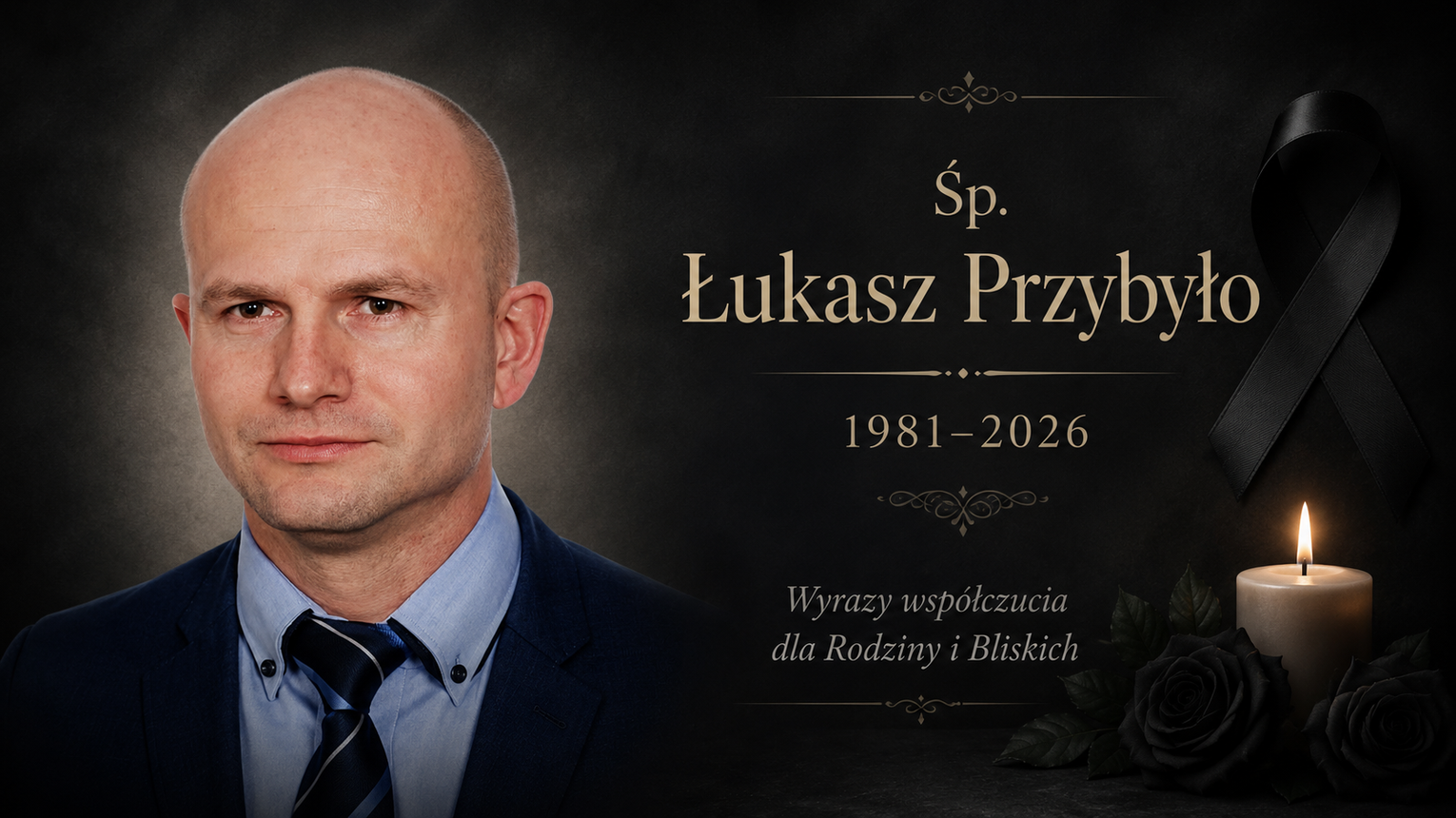 Nie żyje Łukasz Przybyło. Radny Rady Miejskiej w Mielcu miał 45 lat