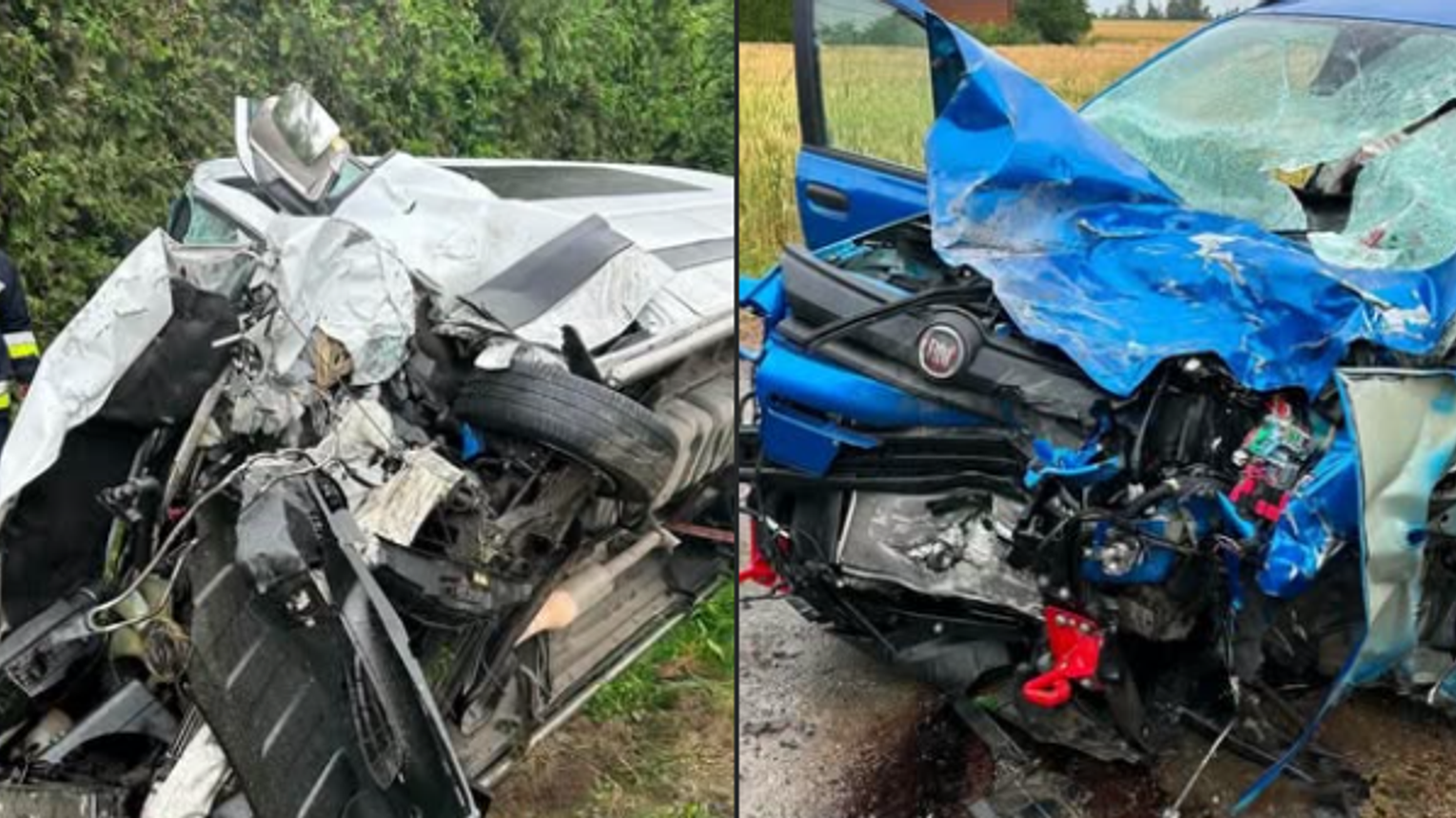 Tragiczny wypadek w powiecie miechowskim. Nie żyje kierowca samochodu osobowego